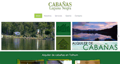 Desktop Screenshot of lagunanegracabanias.com